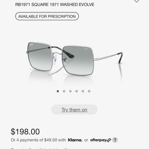 RAY-BAN
RB1971 SQUARE 1971 WASHED EVOLVE